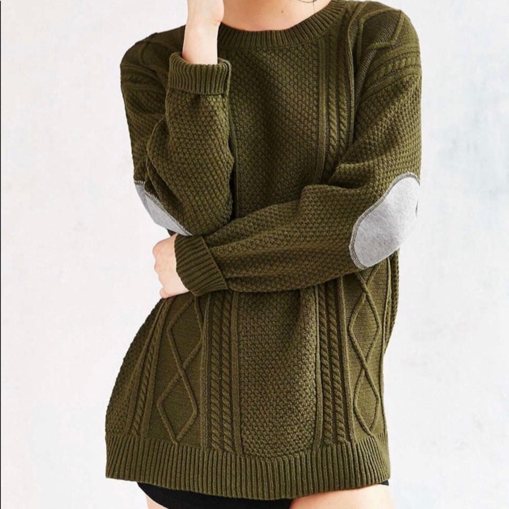 URBAN OUTFITTERS BDG SWEATER WITH ELBOW PATCHES